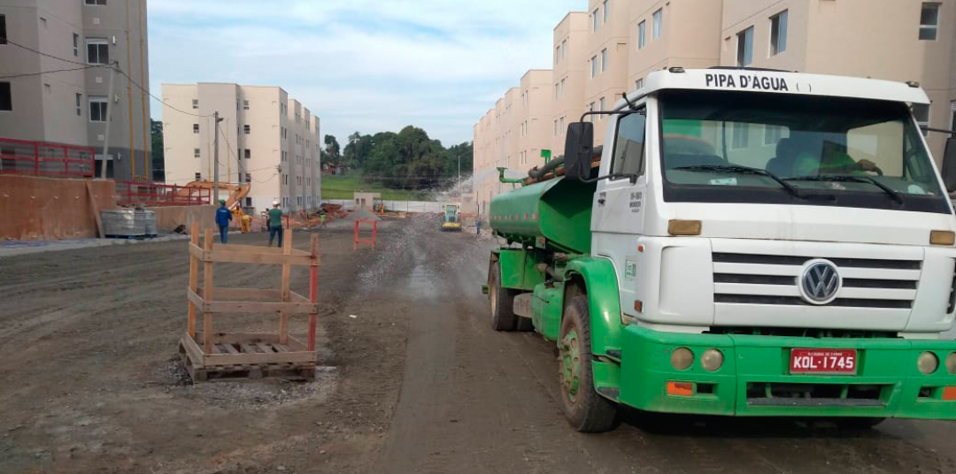 Execução de terraplanagem e pavimentação